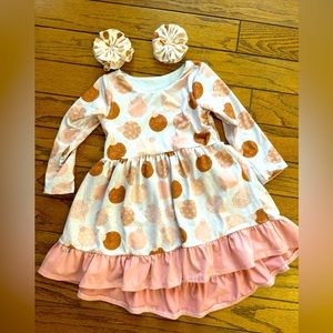 Holiday Tiered Dress & Bows